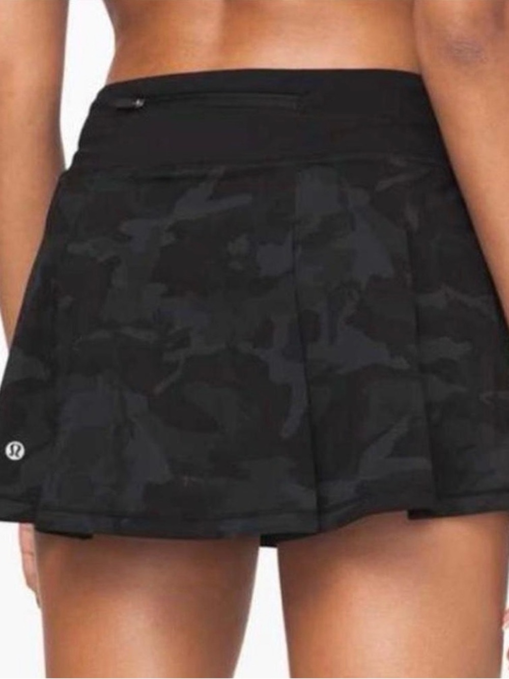lululemon athletica Black Camo Mini Skirt